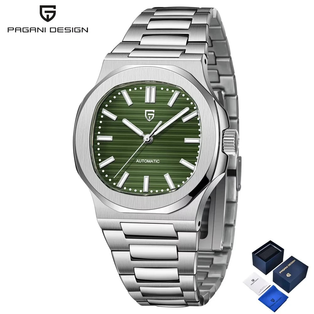 PAGANI DESIGN Men's Luxury Automatic Mechanical Sapphire Wristwatch