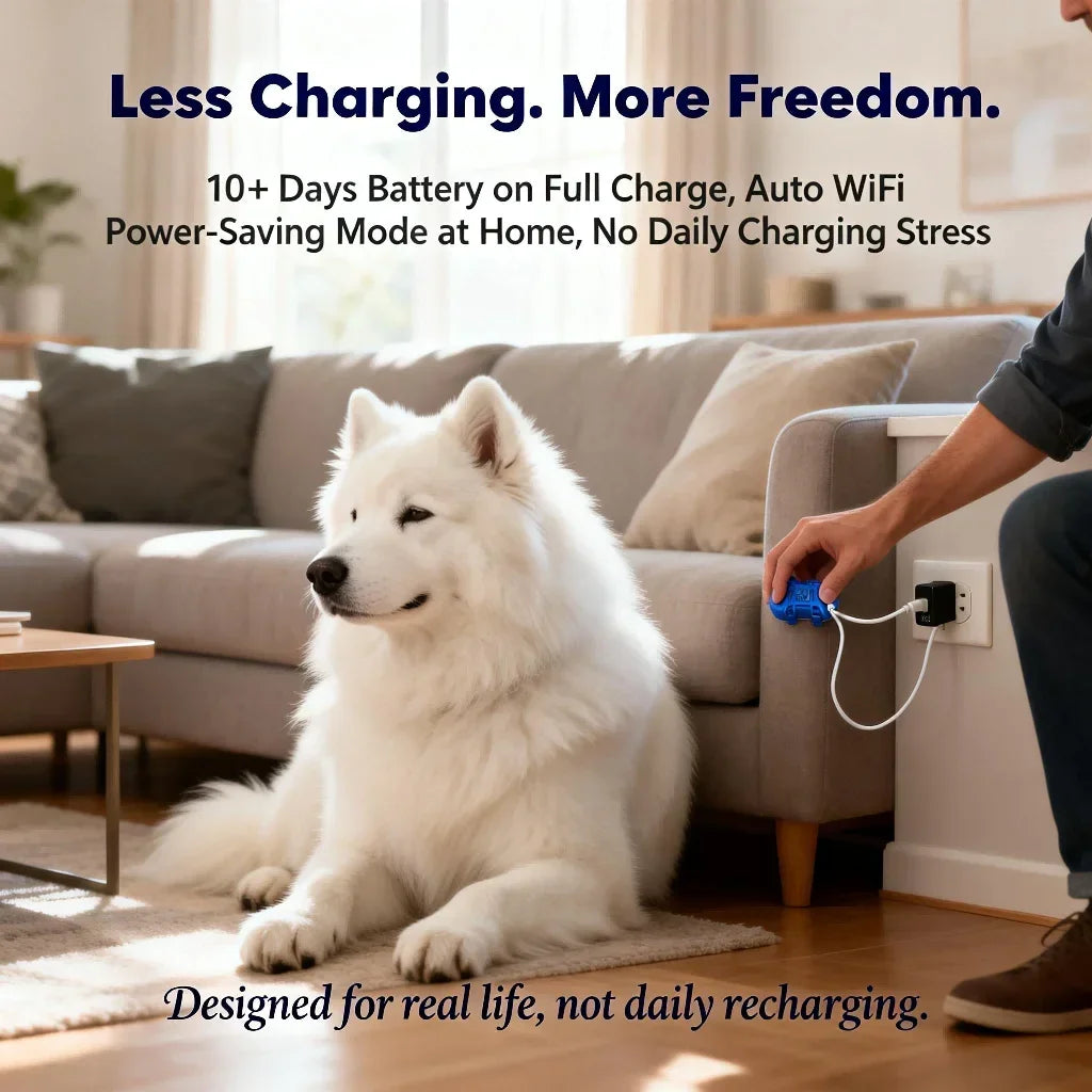 Wanwaytech GPS Pet Tracker For Dogs And Cats Rechargeable