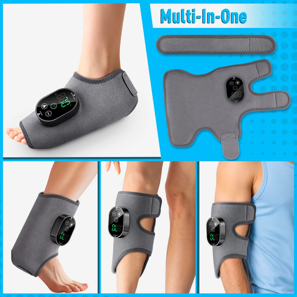 Hailicare Rechargeable Electric Foot Ankle Massager With Heating