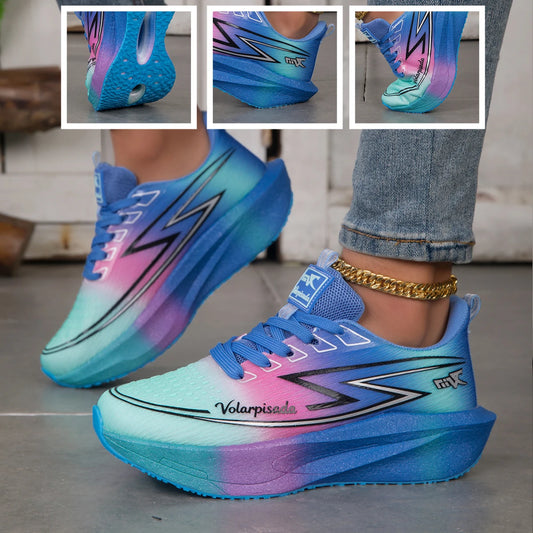 Breathable Mesh Running Sneakers With Cushioned Support And Grip