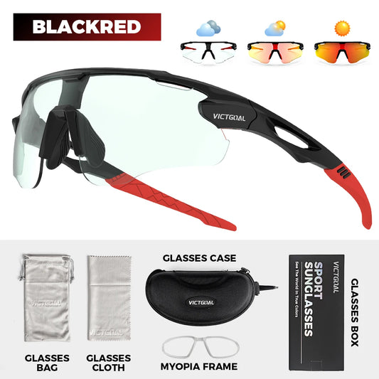 Victgoal Photochromic Cycling Sunglasses With UV400 Eye Protection