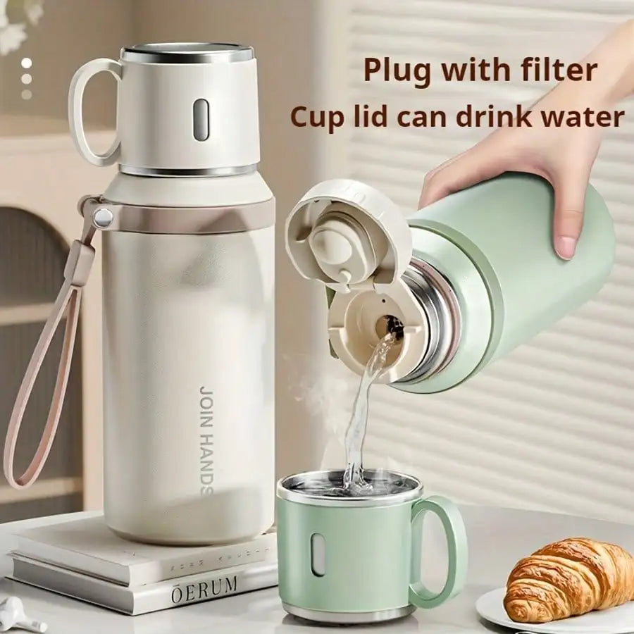Portable Stainless Steel Vacuum Insulated Leakproof Water Bottle