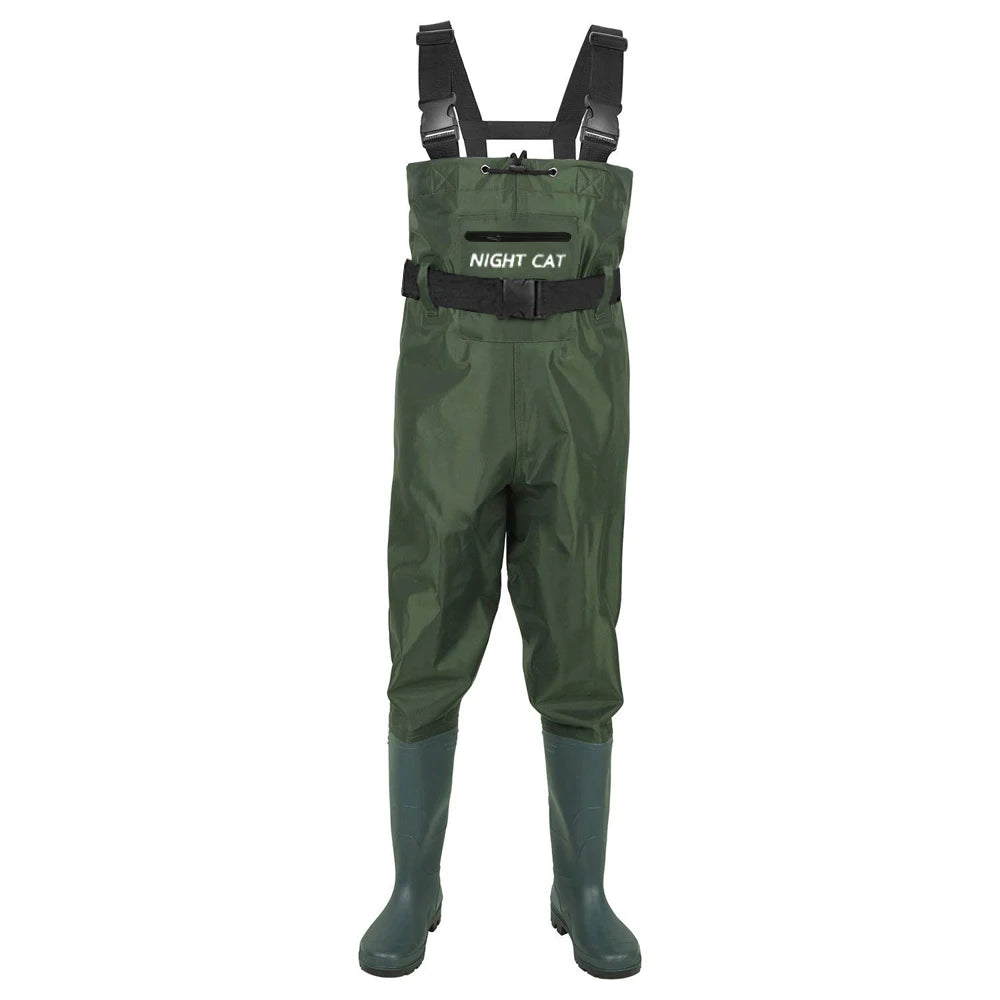 Night Cat Waterproof Chest Waders With Boots For Outdoor Fishing