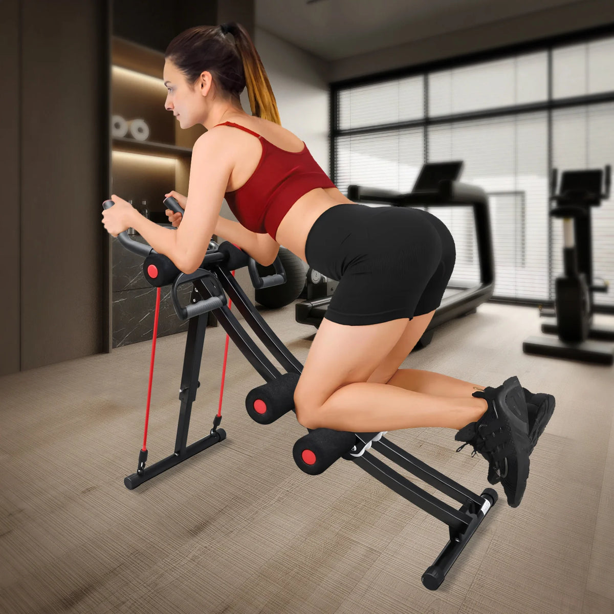 Gikpal Foldable Ab Machine With Lcd Display For Core Exercise