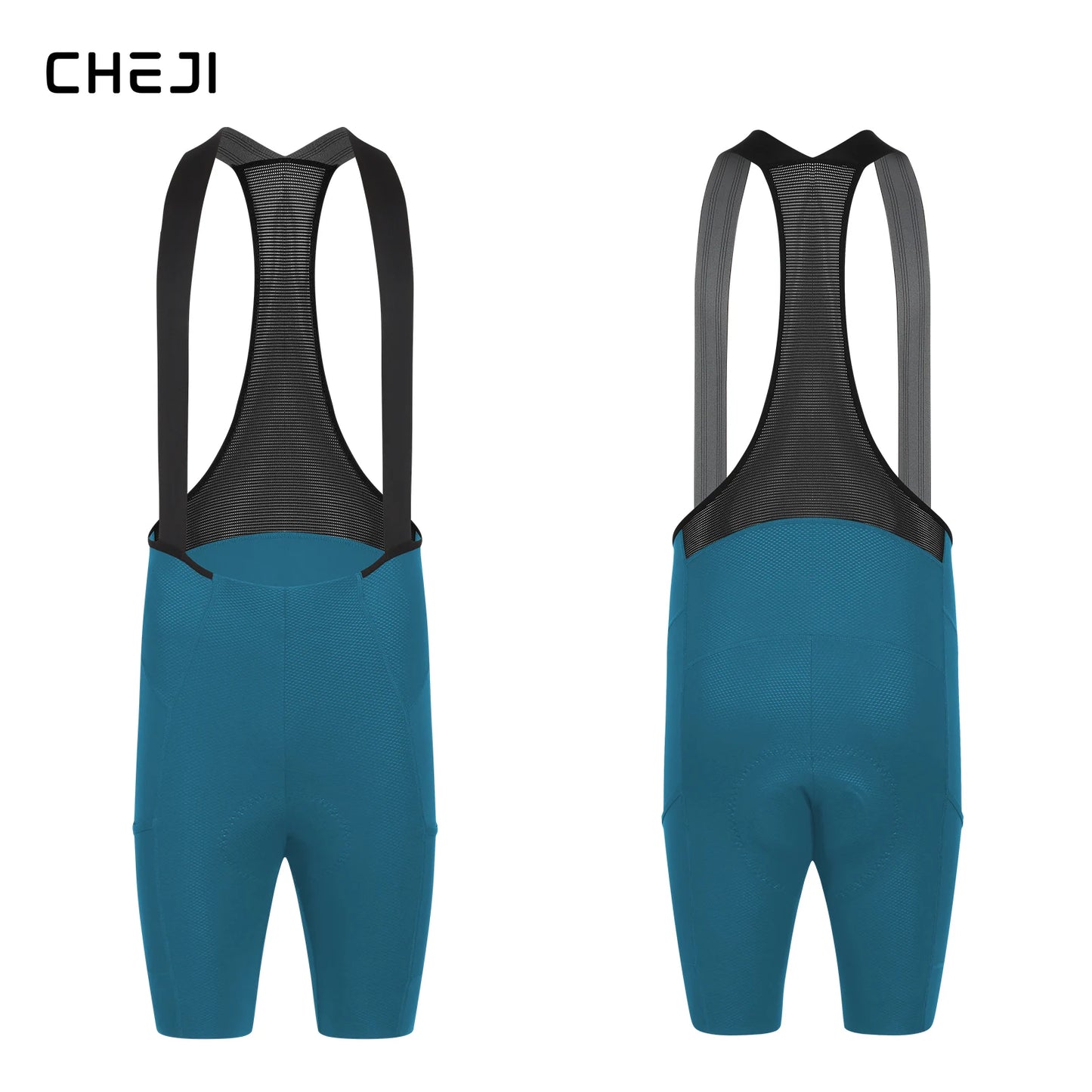 Cheji Men Cycling Bib Shorts Seamless Quick Drying Breathable Fabric