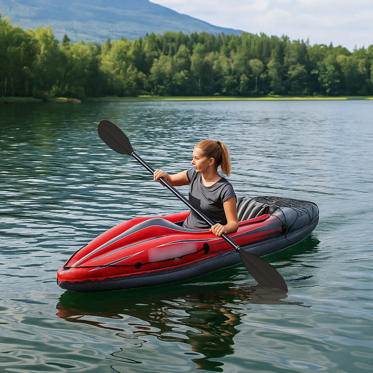 HHSJZWCY Inflatable Fishing Kayak With Pump And Paddles