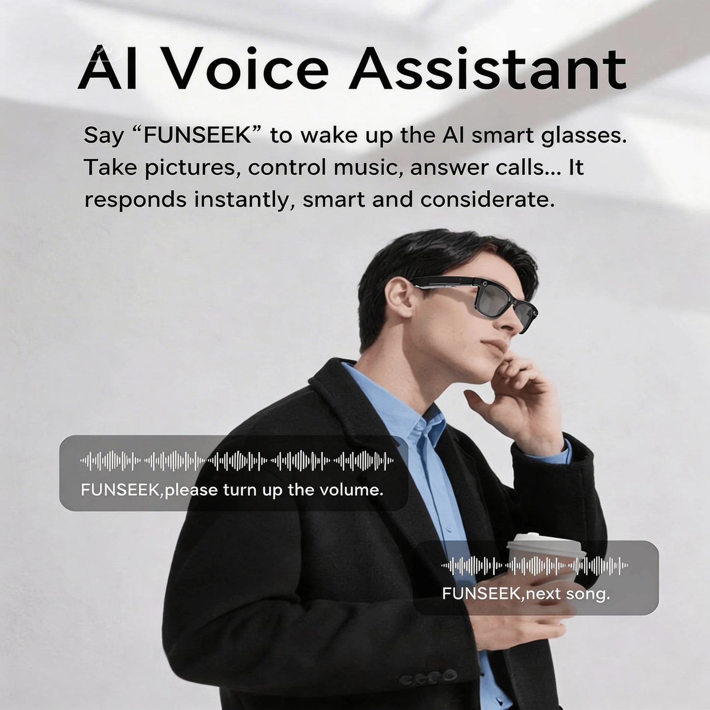 W&O AI Smart Video Glasses With Real Time Translation