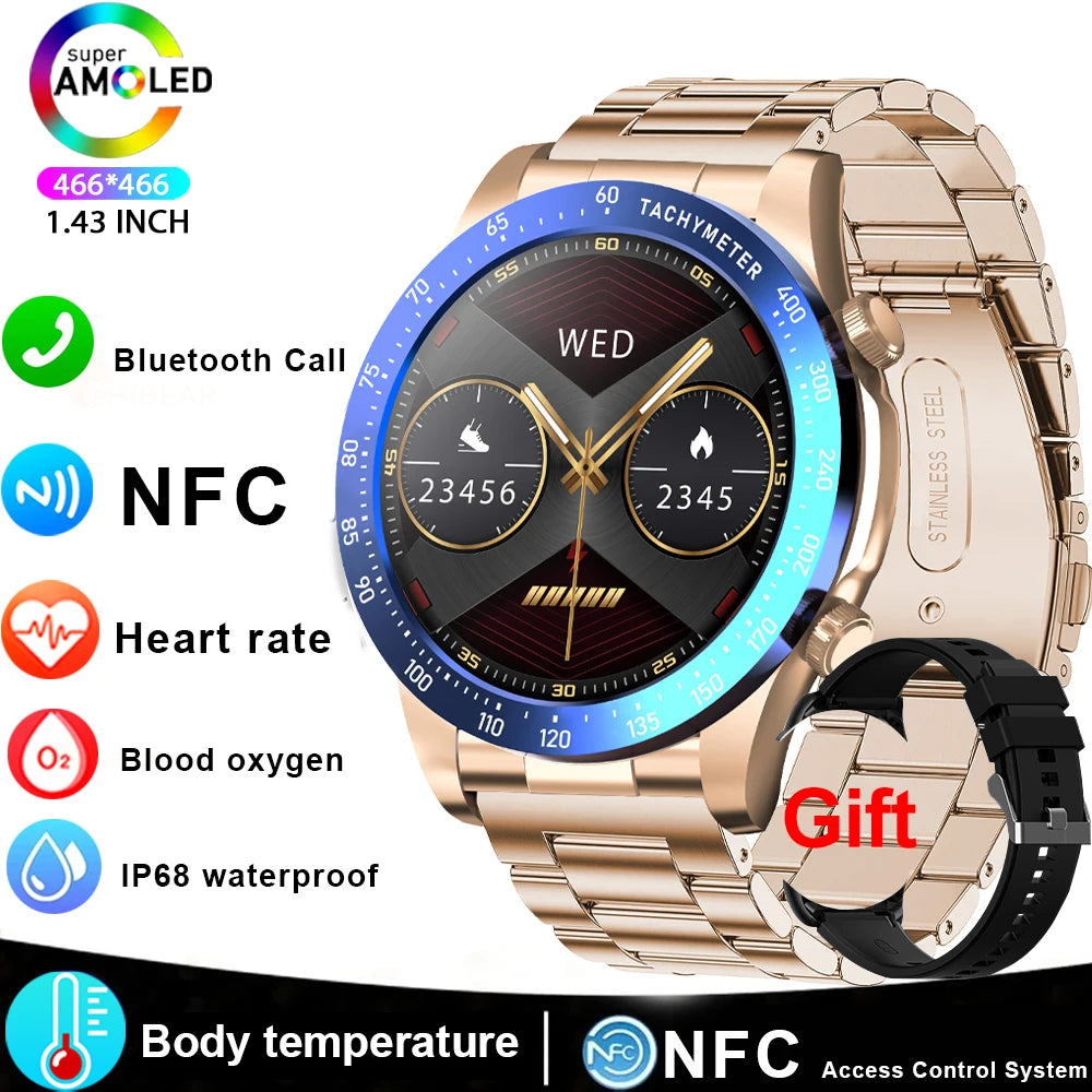 Mens Smartwatch Bluetooth Calling Fitness Tracker With Heart Rate Monitor