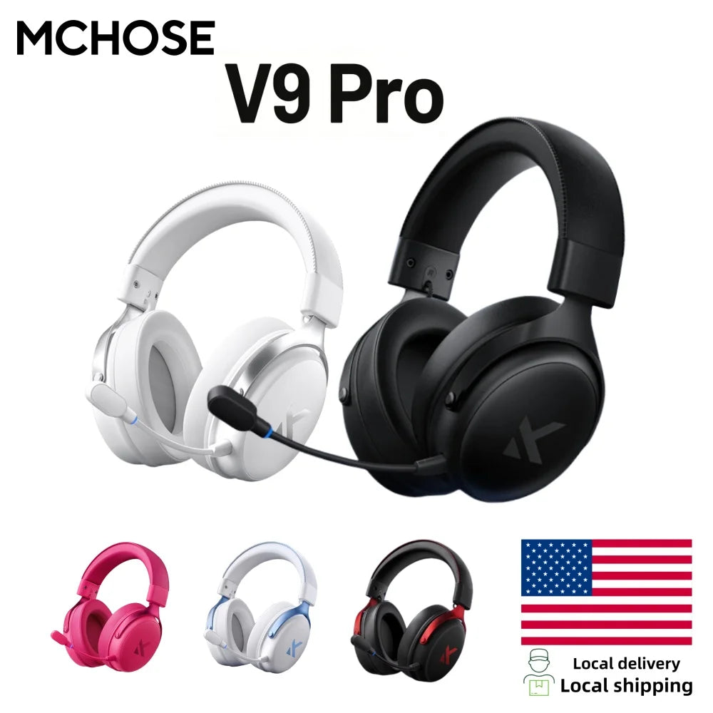MCHOSE V9 Pro Wireless Gaming Headset With Noise Cancelling Mic