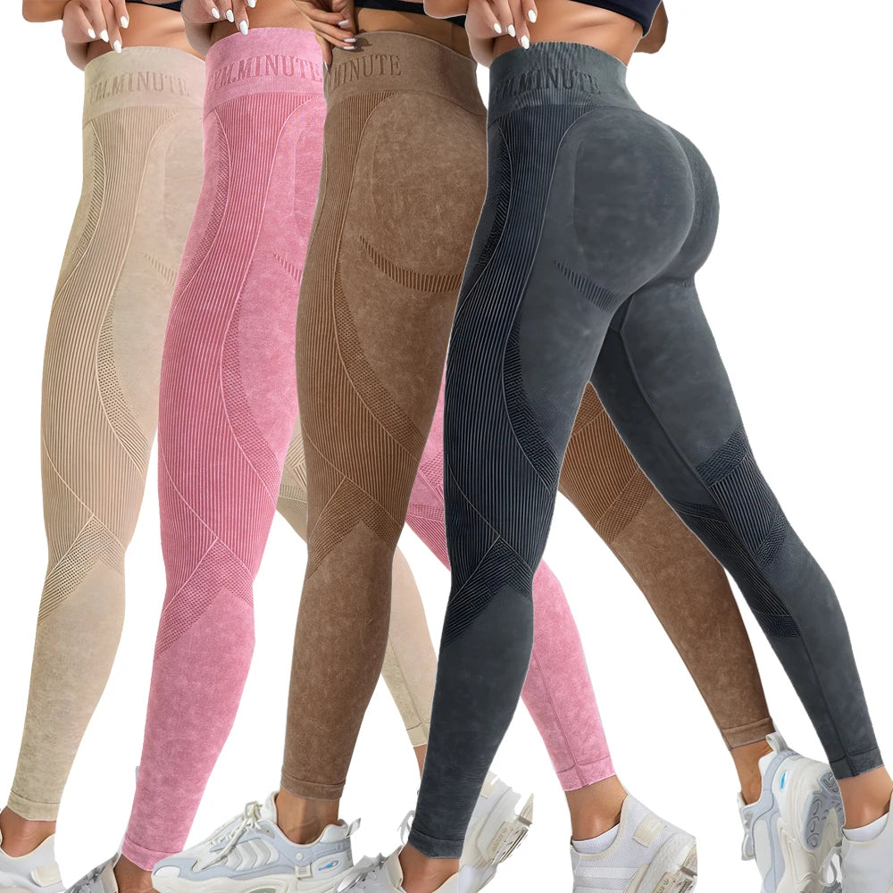 Women Seamless High Waisted Butt Lifting Yoga Leggings
