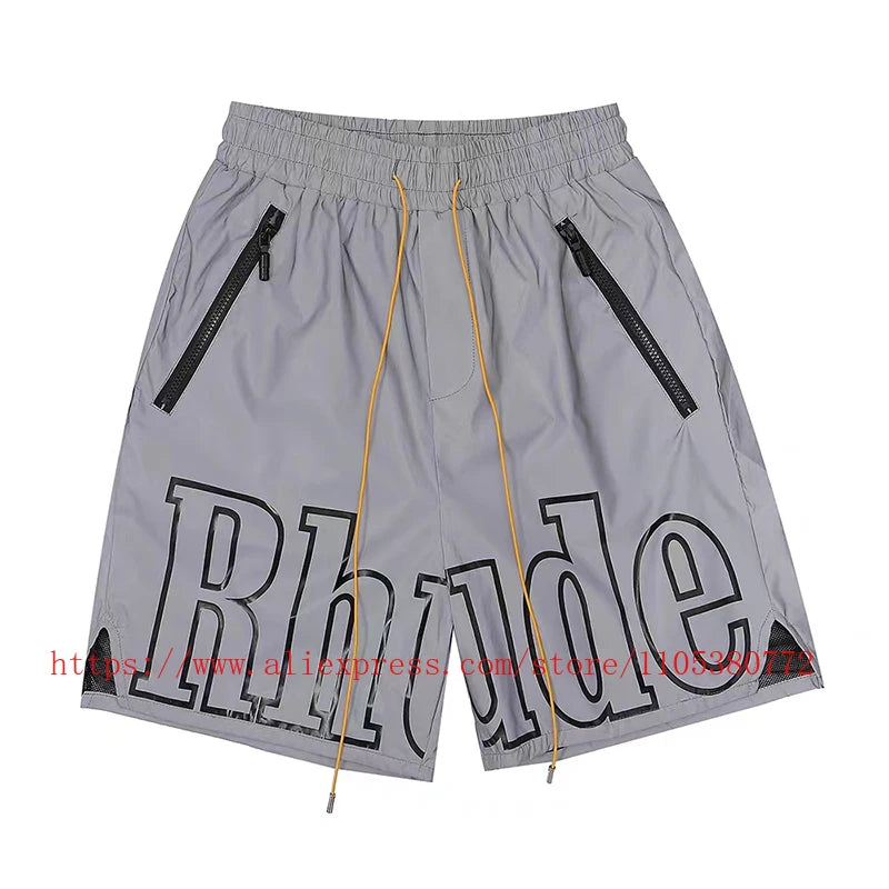 Men's Casual Elastic Waist Zip Pocket Summer Shorts