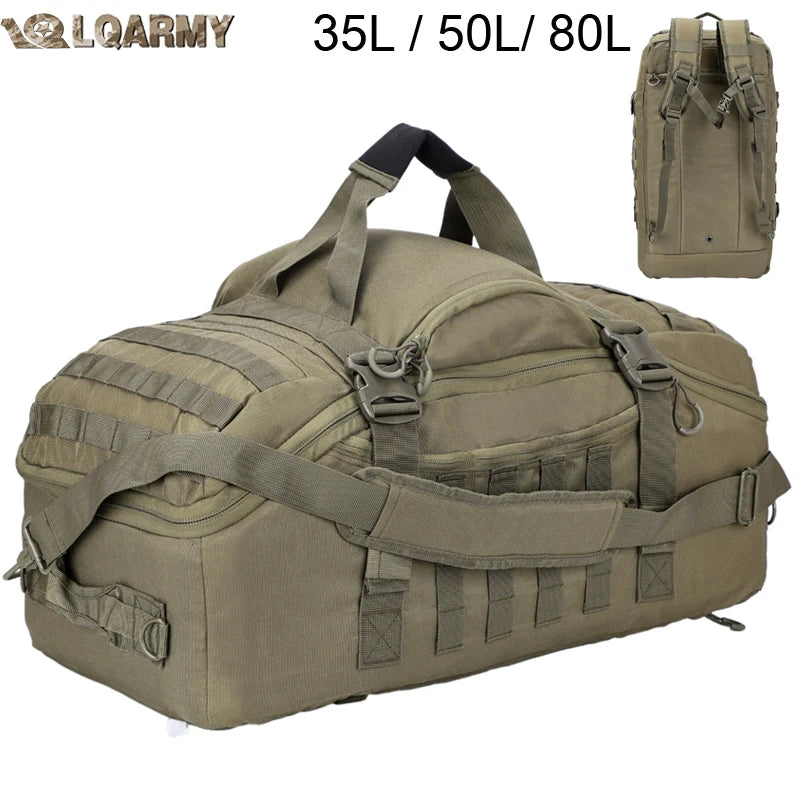 LQARMY Tactical Molle Backpack For Hiking Camping And Travel