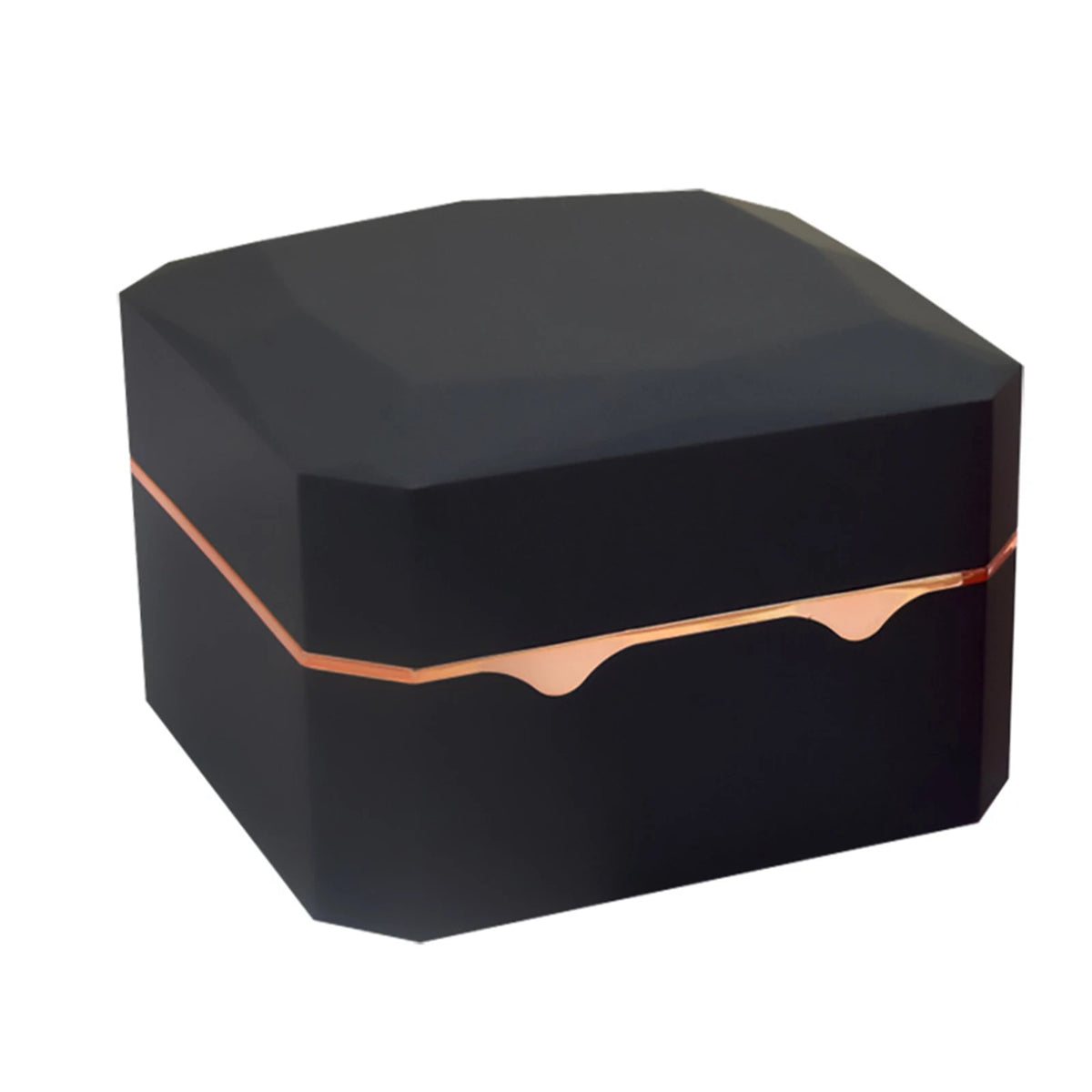 Premium Octagon Flannel Watch Display Case With LED Lighting