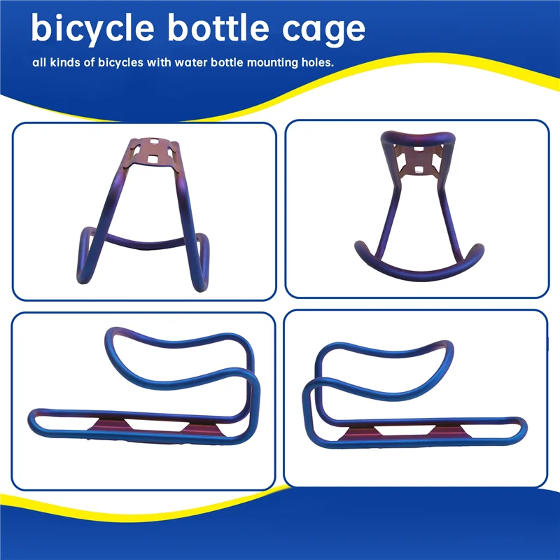 Aluminum Water Bottle Cage For Bicycles With Mount Bolts
