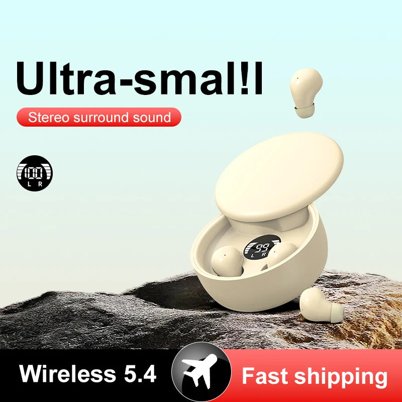Shuke Wireless Sleep Earbuds Hidden Waterproof Headphones With Mic