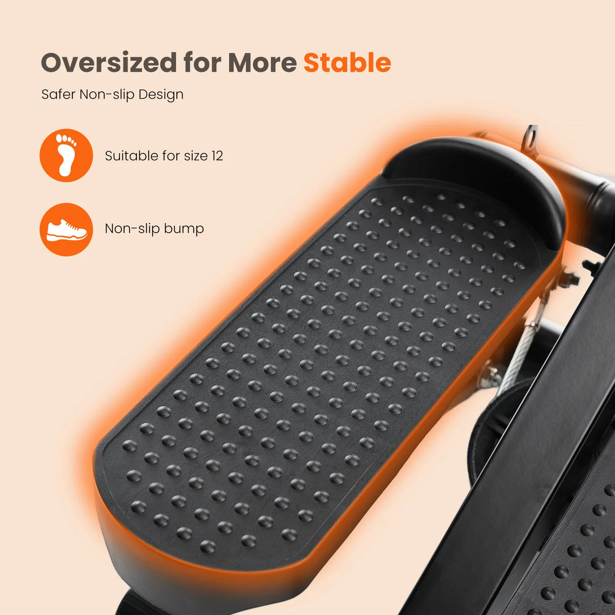 Compact Hydraulic Stepper With Resistance Bands For Home Cardio
