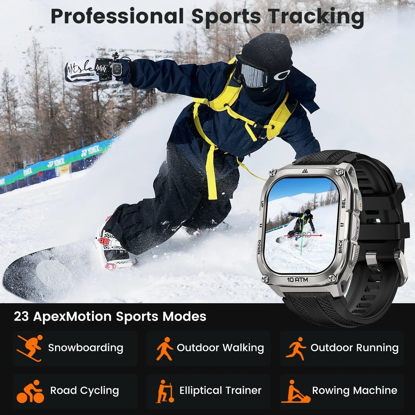 Kospet Tank M4 Smart Watch Gps Navigation Health Monitor