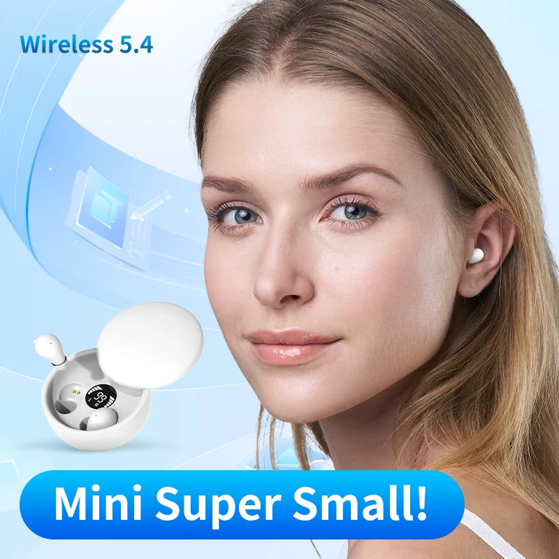Shuke Wireless Sleep Earbuds Hidden Waterproof Headphones With Mic