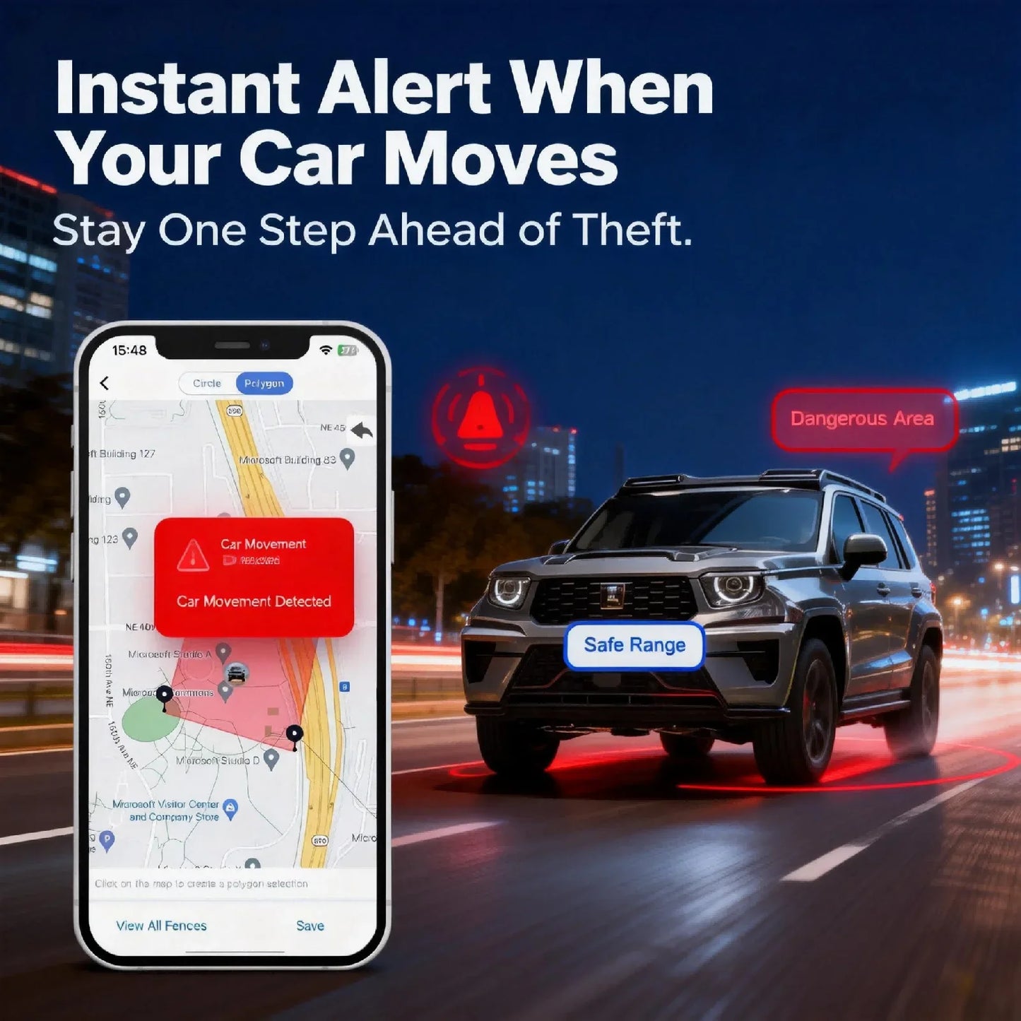 Wanwaytech Portable 4G Car GPS Tracker Anti Theft Monitor