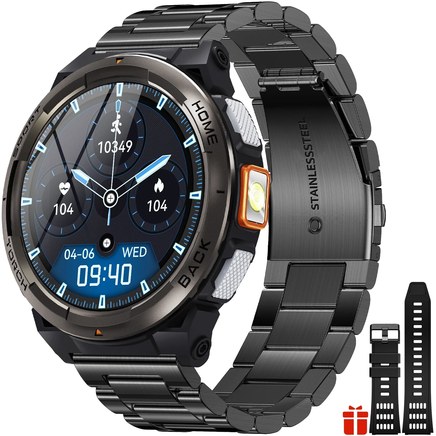 EIGIIS KE5 Sports Smart Watch With Compass Barometer And Flashlight