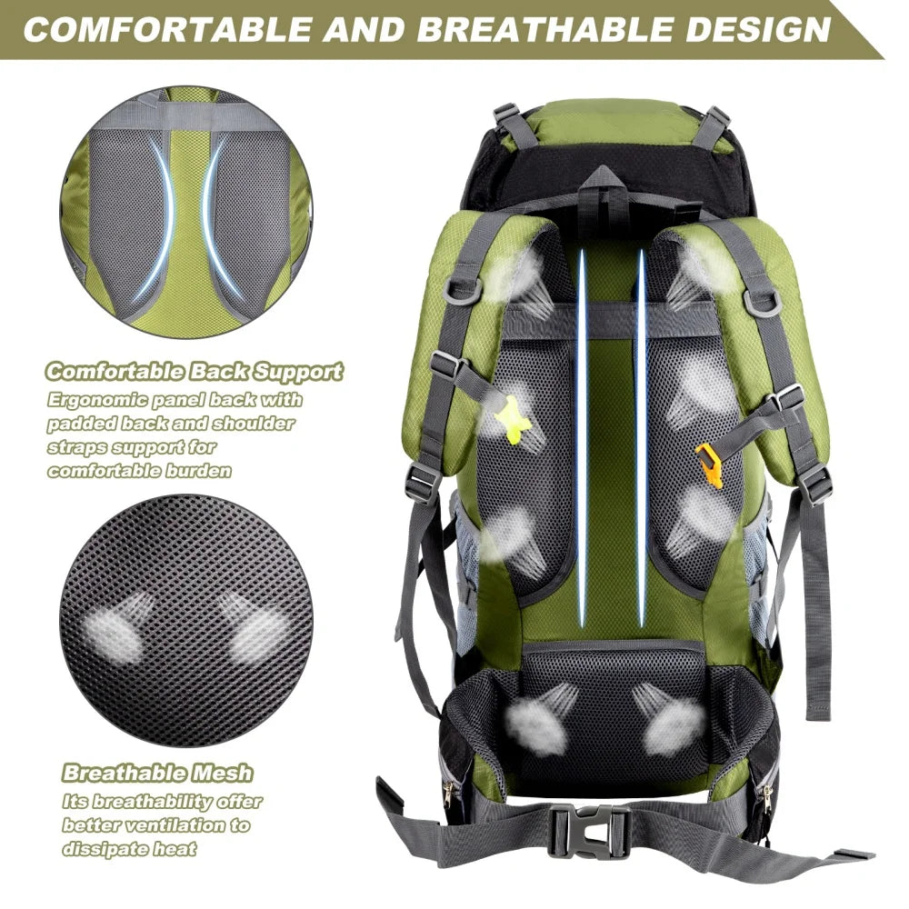 Night Cat Lightweight Waterproof Hiking Backpack For Outdoor Camping