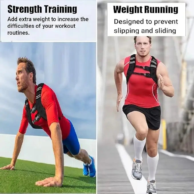 Adjustable Weighted Vest For Strength And Cardio Workout