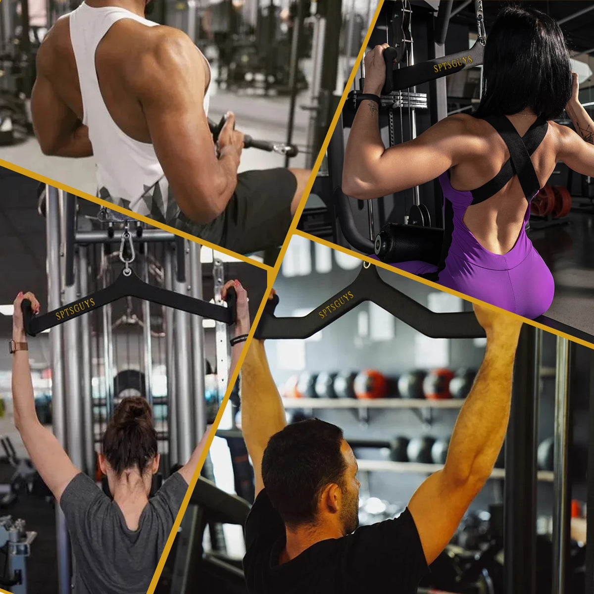 Marsafit Lat Pulldown Bar for Cable Pulley Home Gym Fitness
