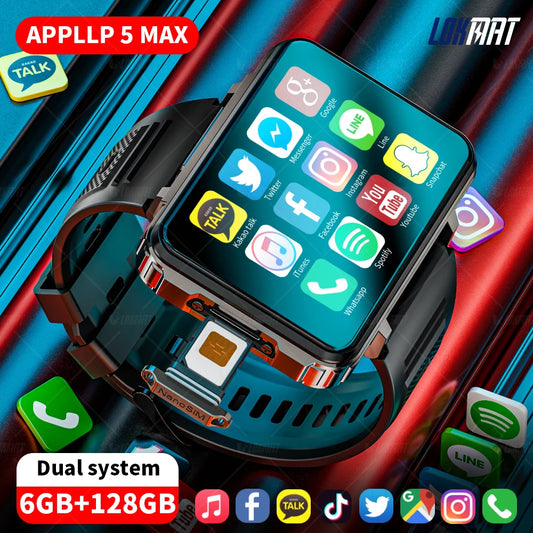 LOKMAT Android Smartwatch Phone With 4G Calls And Dual Cameras