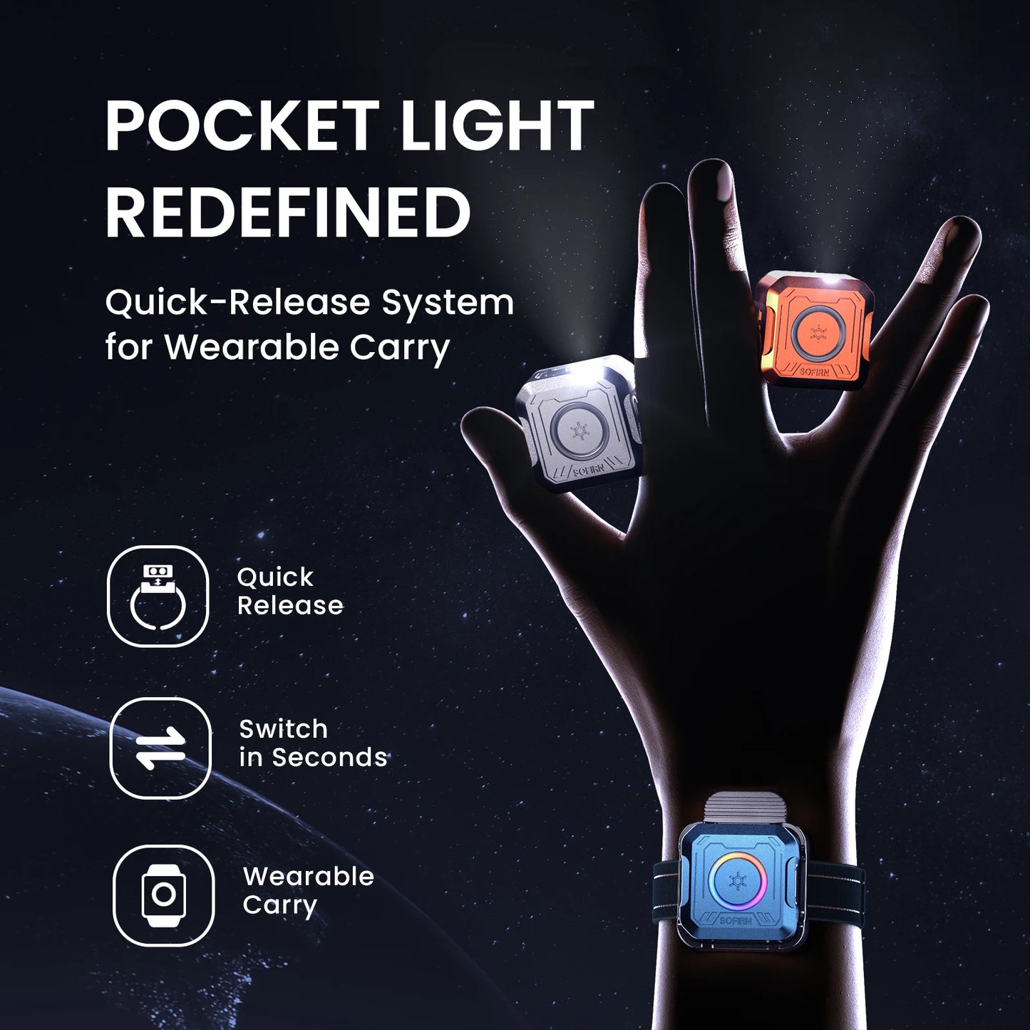 Sofirn Se1 Rechargeable Edc Pocket Flashlight With Uv Lighting