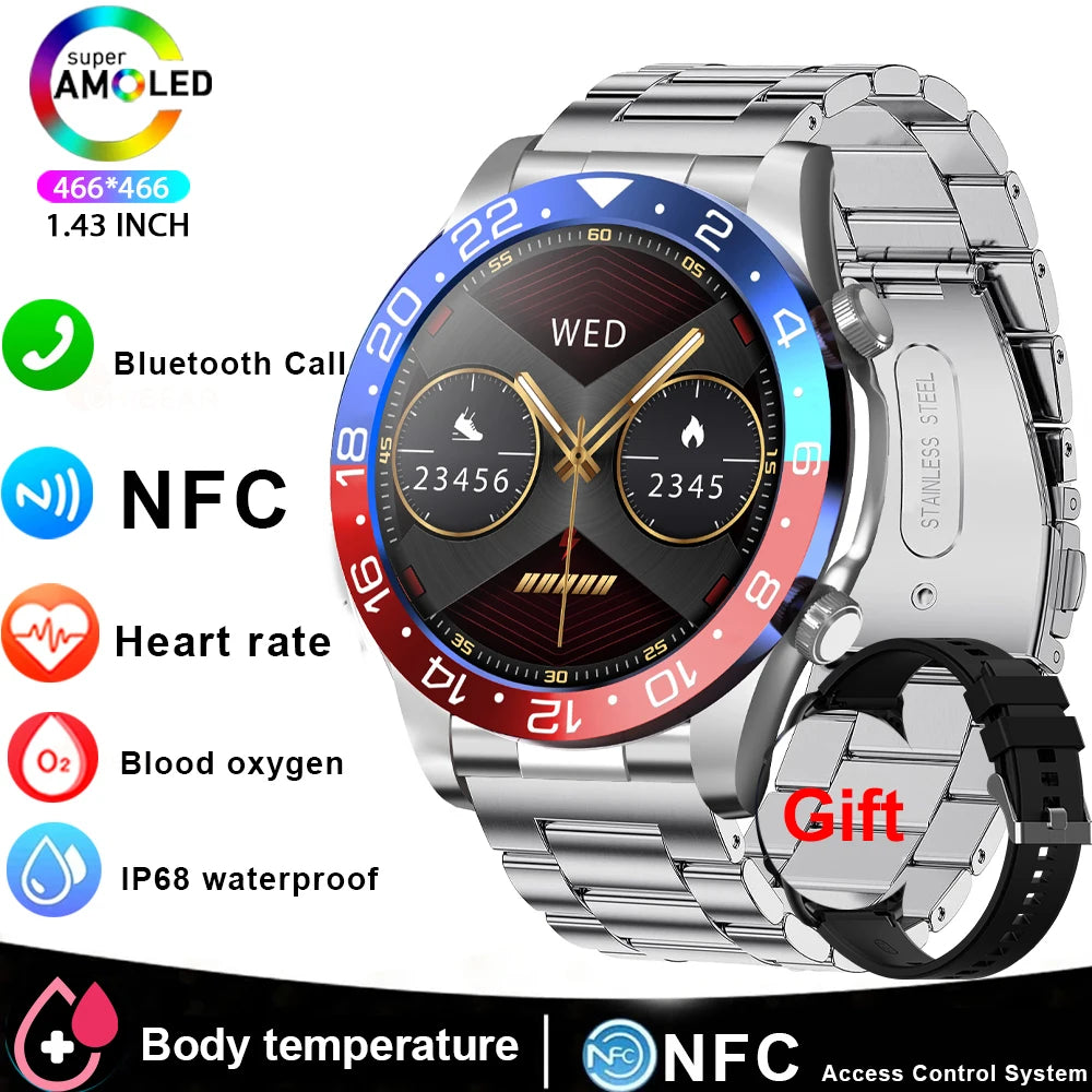 Mens Smartwatch Bluetooth Calling Fitness Tracker With Heart Rate Monitor