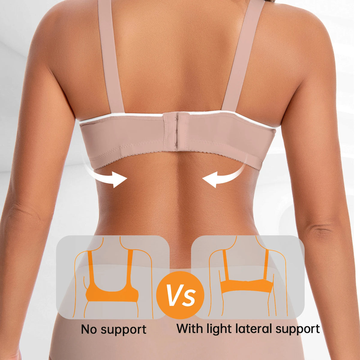 Women Seamless Tassel Wireless Push Up Bra With Adjustable Straps