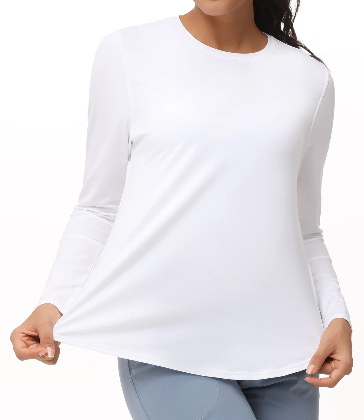 The Gym People Women Lightweight Yoga Shirt With Thumb Hole