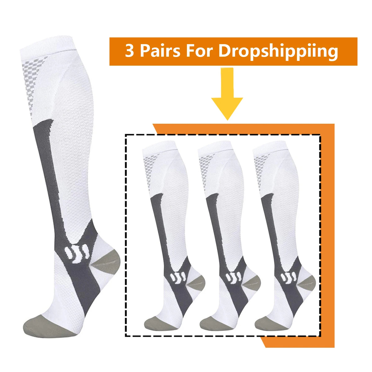 BROTHOCK Women's Athletic Compression Stockings for Nursing and Sports
