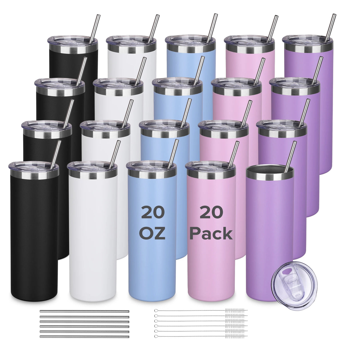 Fastsub Stainless Steel Insulated Tumbler With Lid And Straw