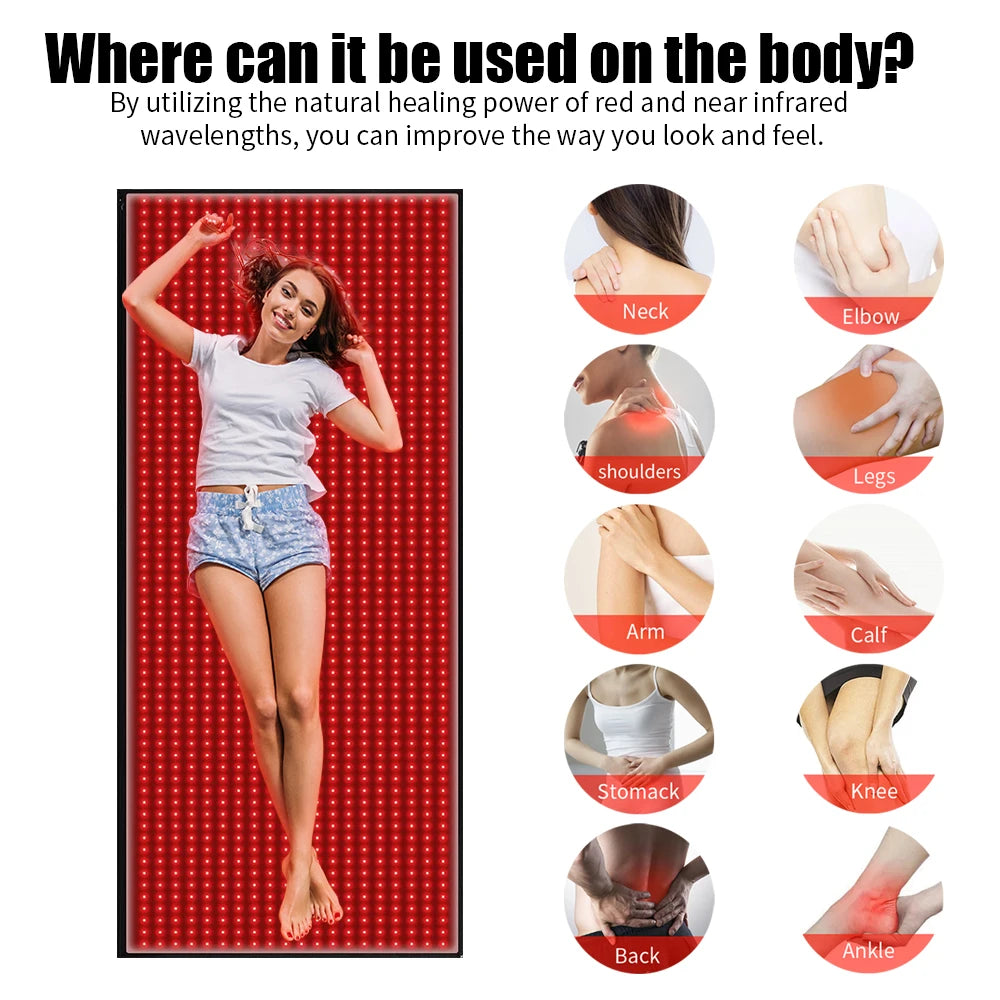 Full Body Red Light Mat For Pain Relief Muscle Recovery