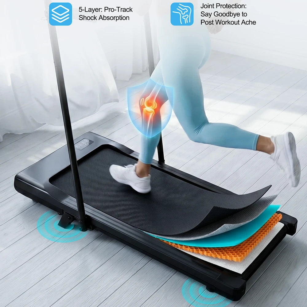Superun Folding Incline Treadmill For Quiet Home Workouts
