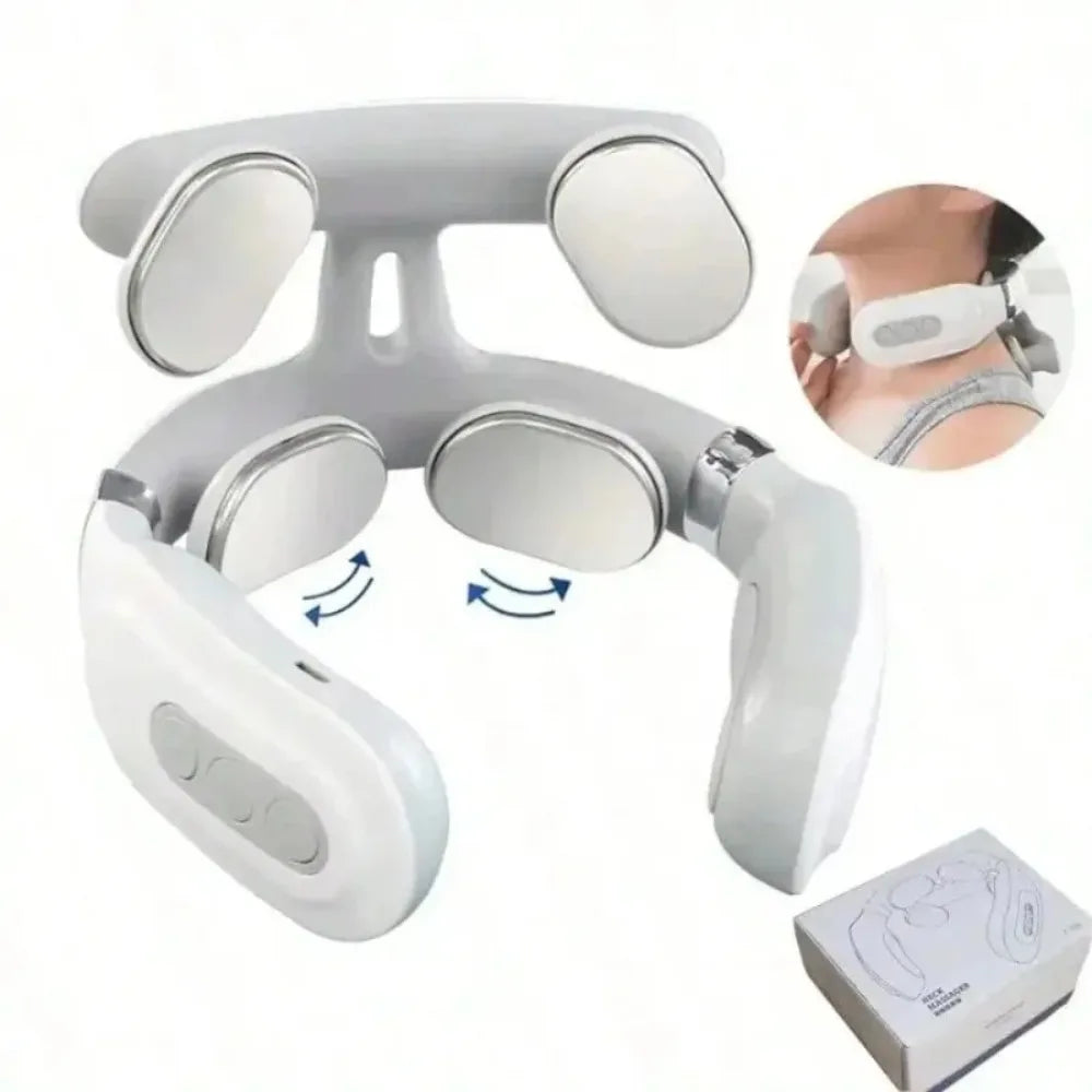 Lism Four Head Adjustable Heating USB Comfort Massager