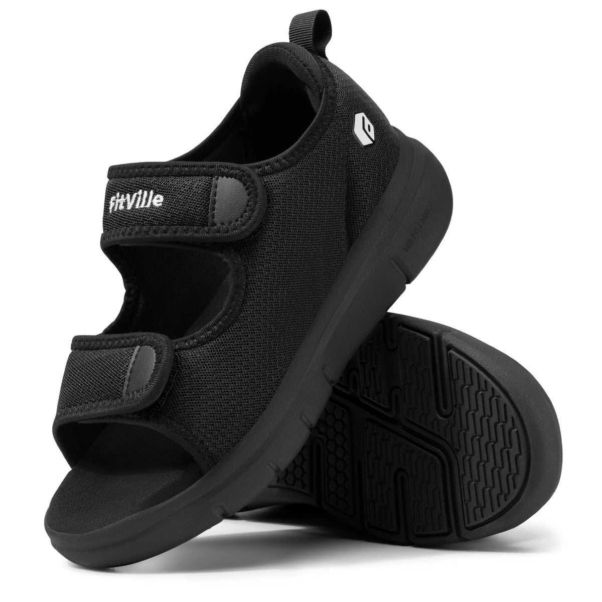 Fitville Wide Fit Men's Sandals For Plantar Fasciitis Relief