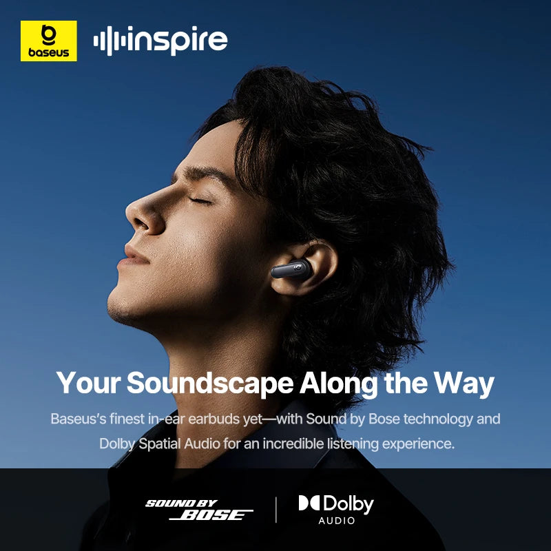 Baseus Inspire XP1 Adaptive Noise Cancelling Earbuds, Dolby Audio Etison