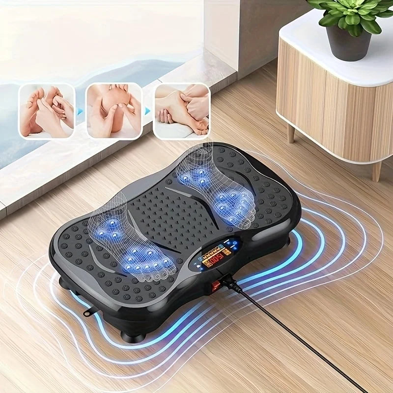 BZEQ Vibration Platform Exercise Machine With Resistance Bands