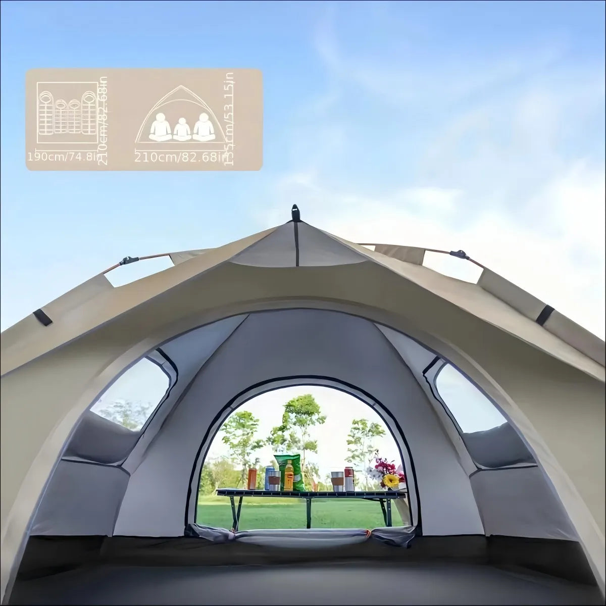 Pakicetus Compact Instant Sunshade Tent With Fast Easy Setup