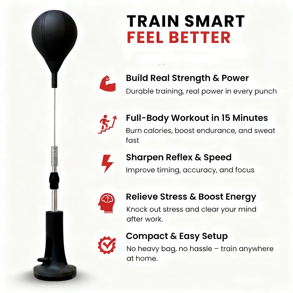 Cobra Reflex Punching Bag For Boxing Agility Training Home Fitness