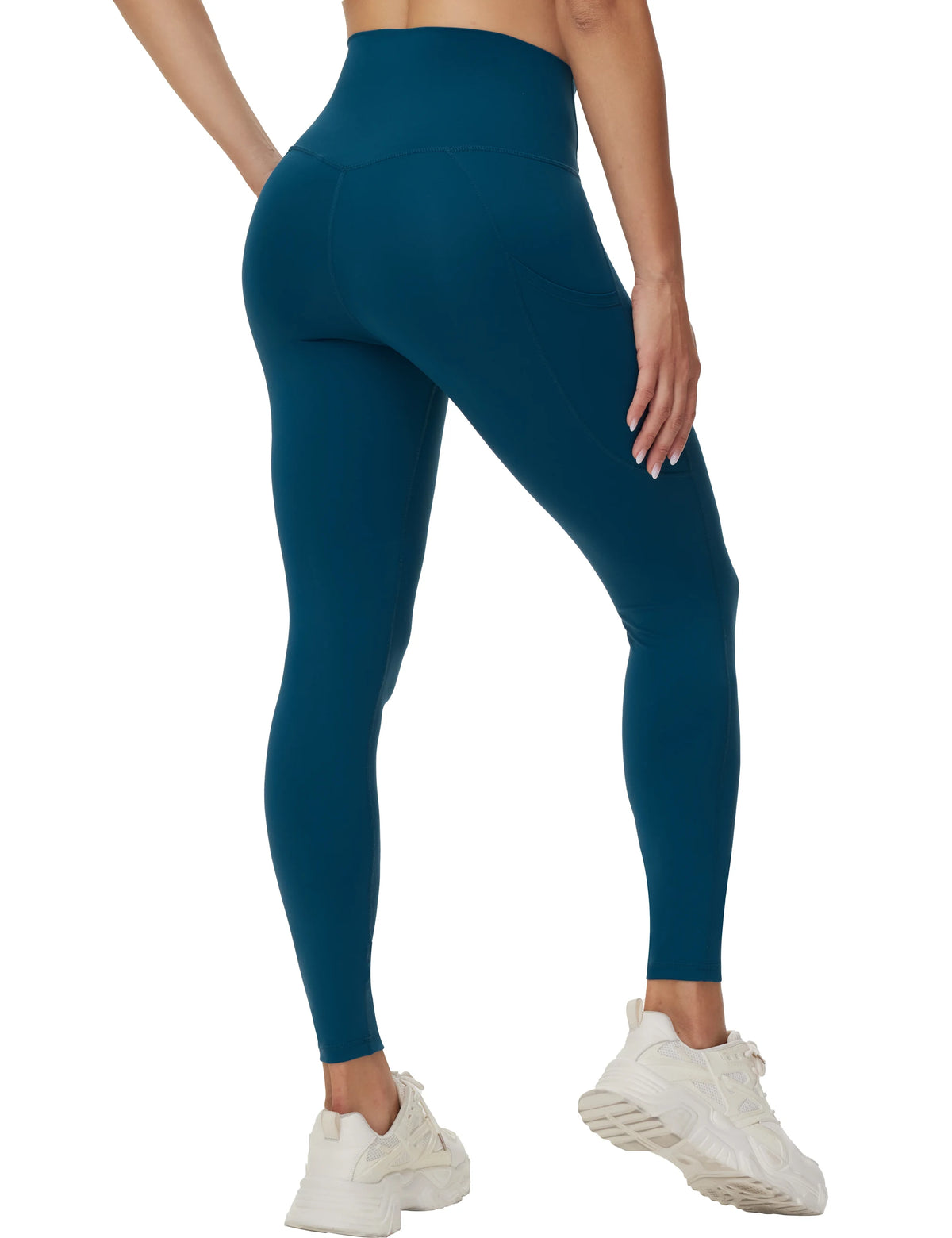 The Gym People Women Cross Waist Tummy Control Yoga Leggings