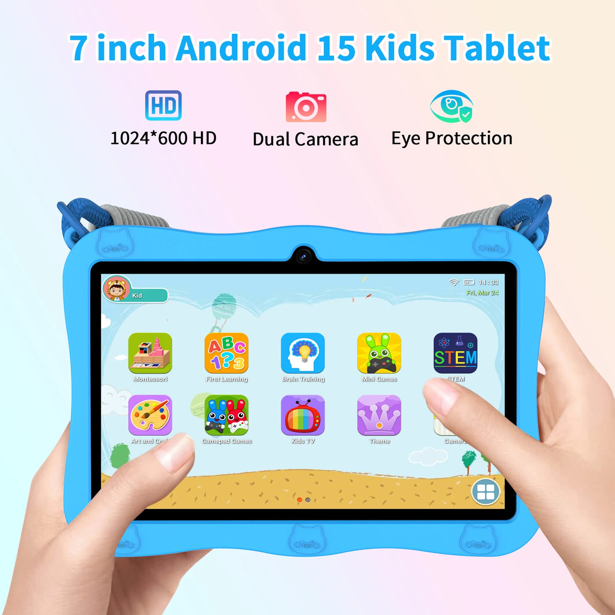 Pritom Kids Tablet With Integrated Parental Controls