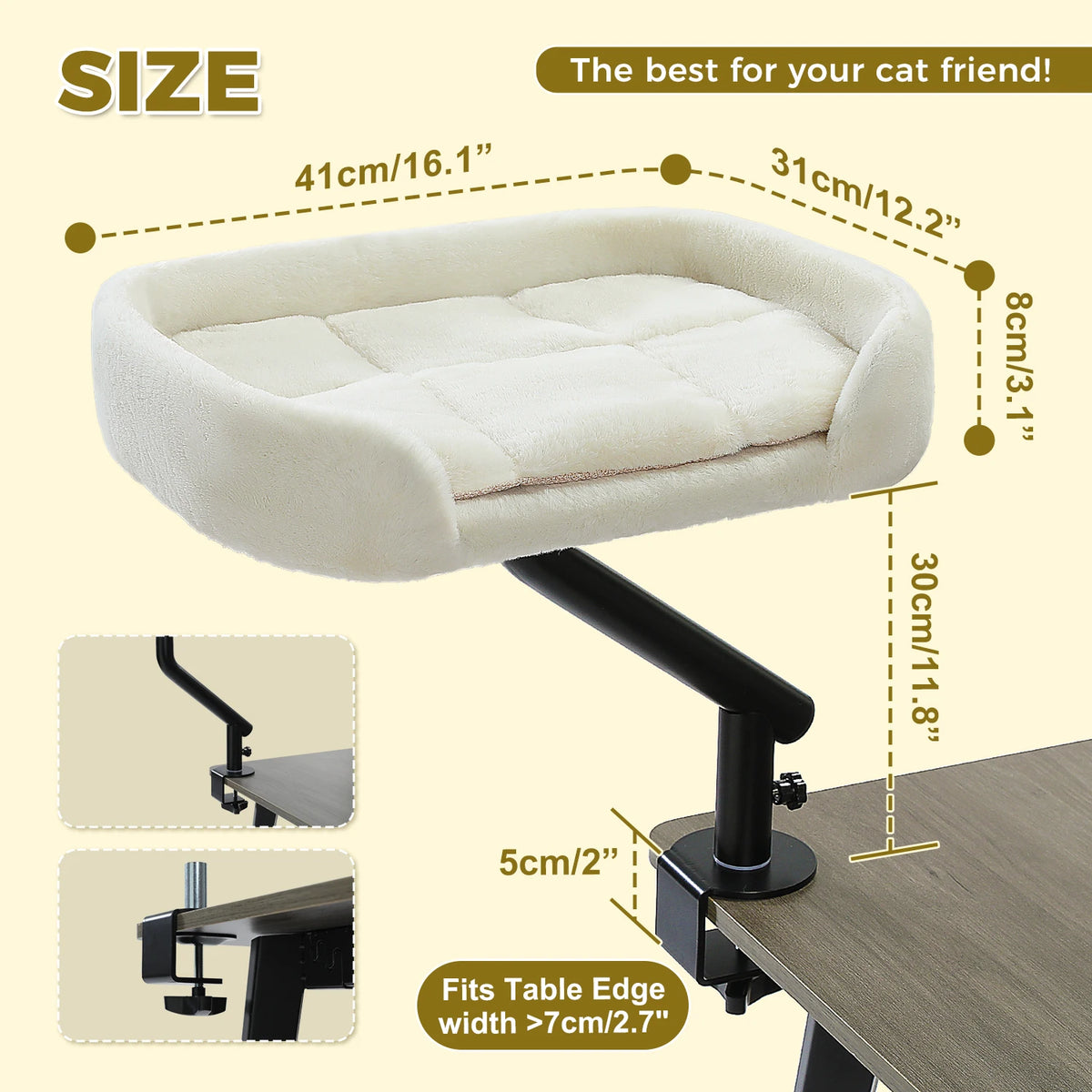 Pawz Road Adjustable Rotatable Cat Desk Bed And Hammock