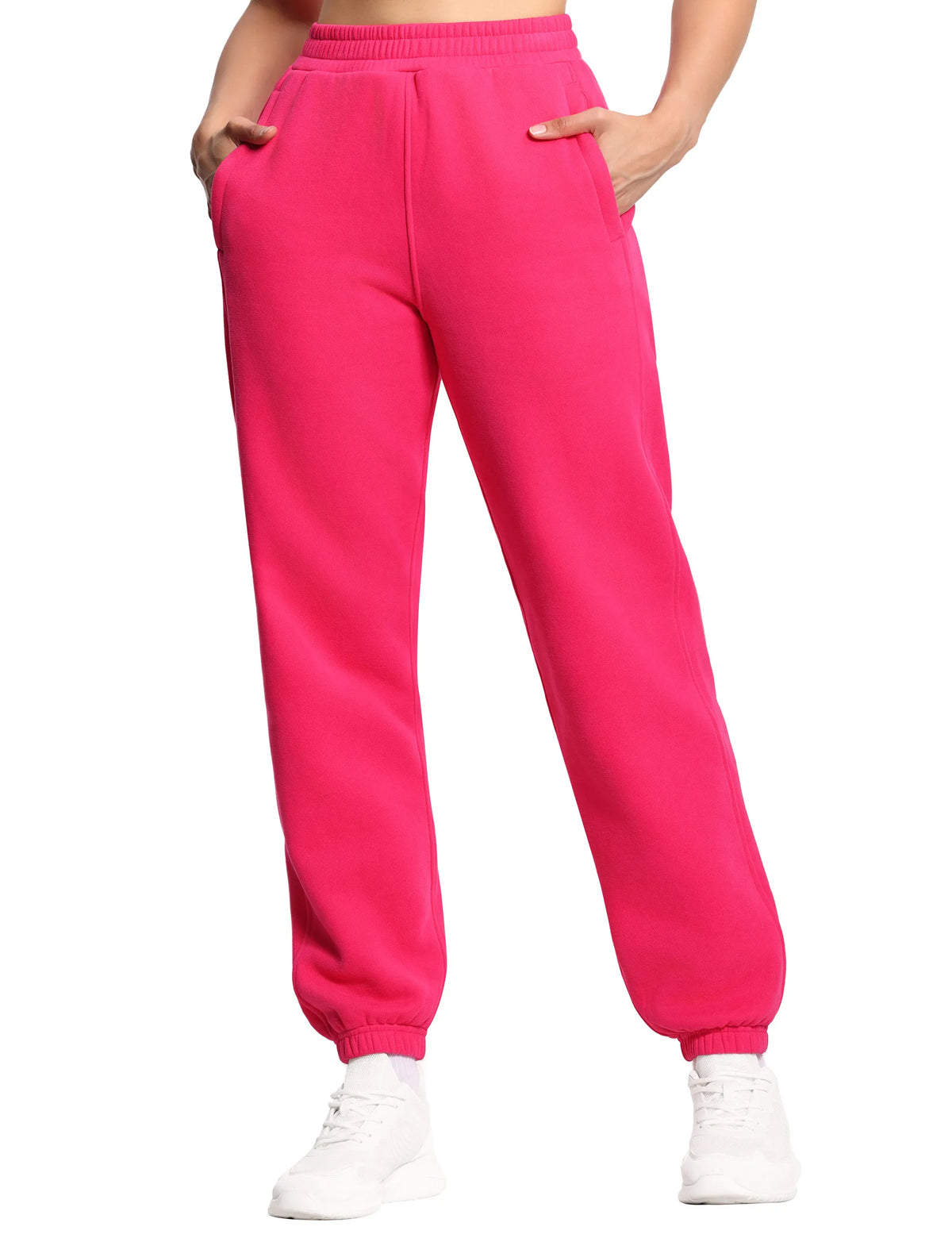 The Gym People Womens Fleece Workout Sweatpants With Pockets