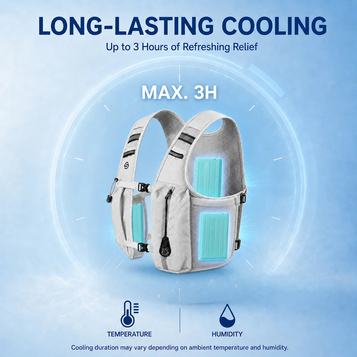 Advanced Tactical Cooling Vest With Constant Temperature Control Technology