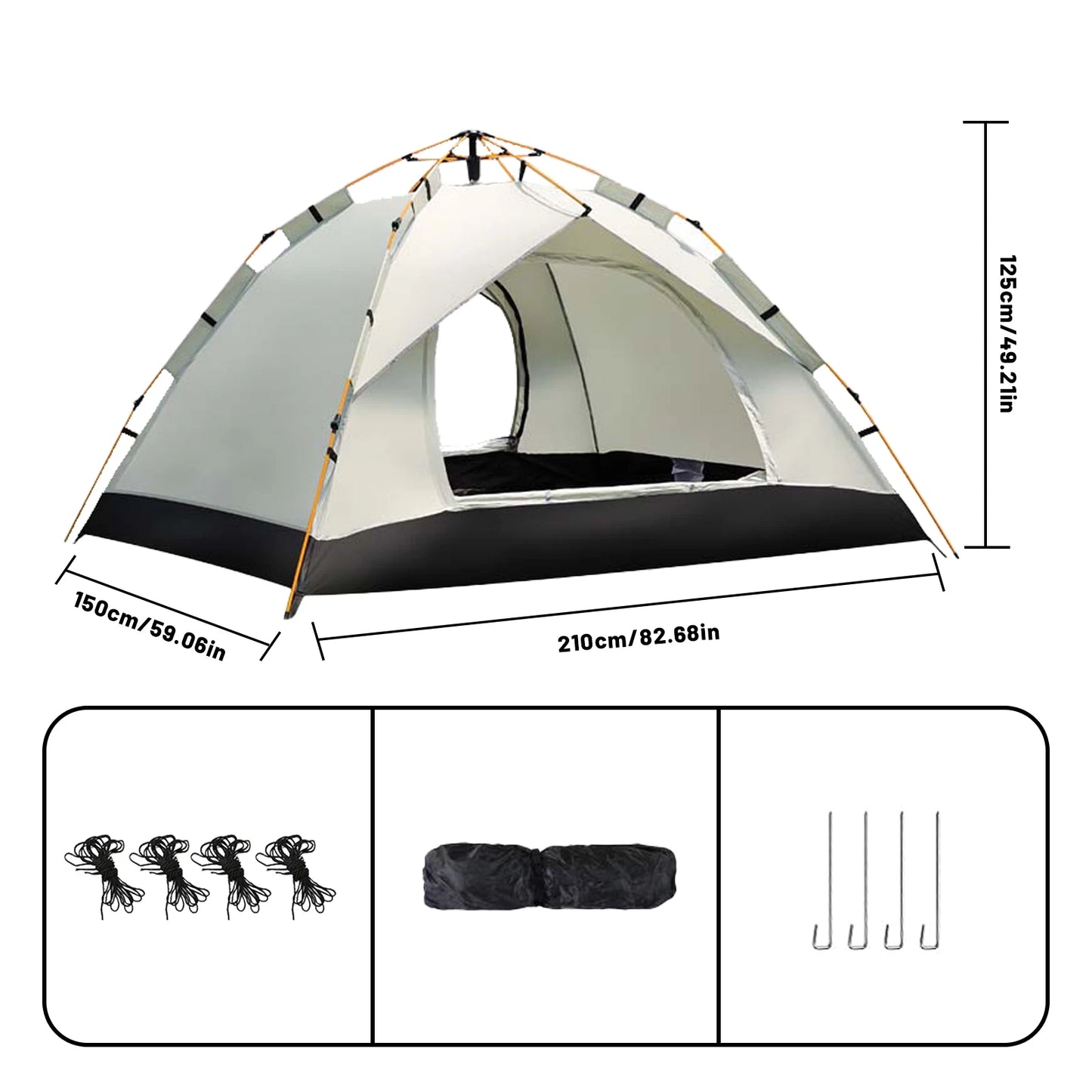 Pakicetus Compact Instant Sunshade Tent With Fast Easy Setup