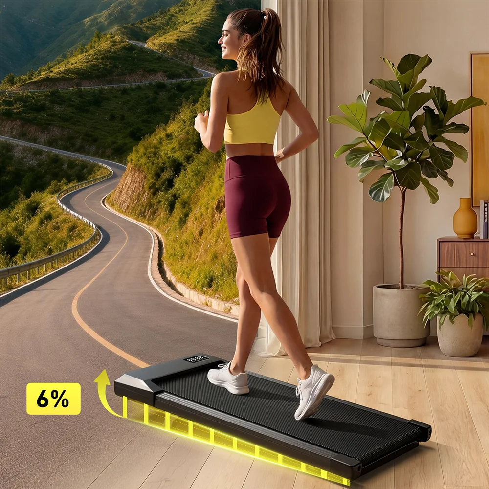 Superun Portable Under Desk Walking Pad for Home and Office
