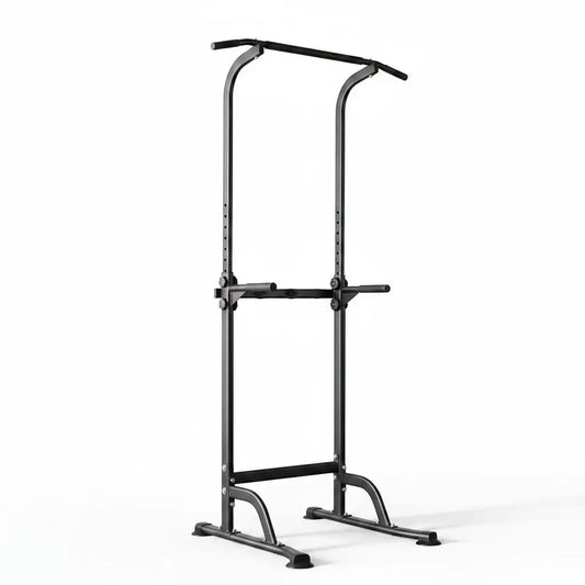 HiMiss Adjustable Power Tower Pull Up Dip Station Home Gym